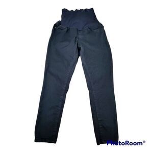 Blue Savvy Maternity Size XL Solid Black Jeans Pants Spandex Soft & Comfortable